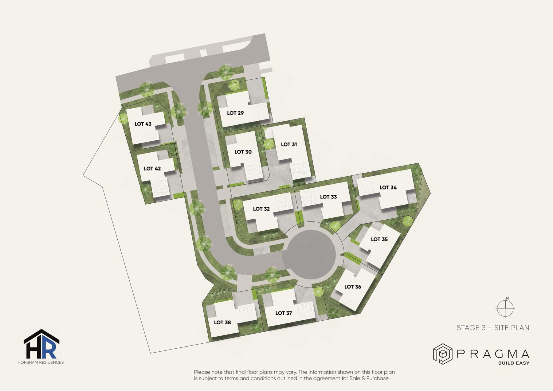 Stage 3 site plan — Horsham Residences