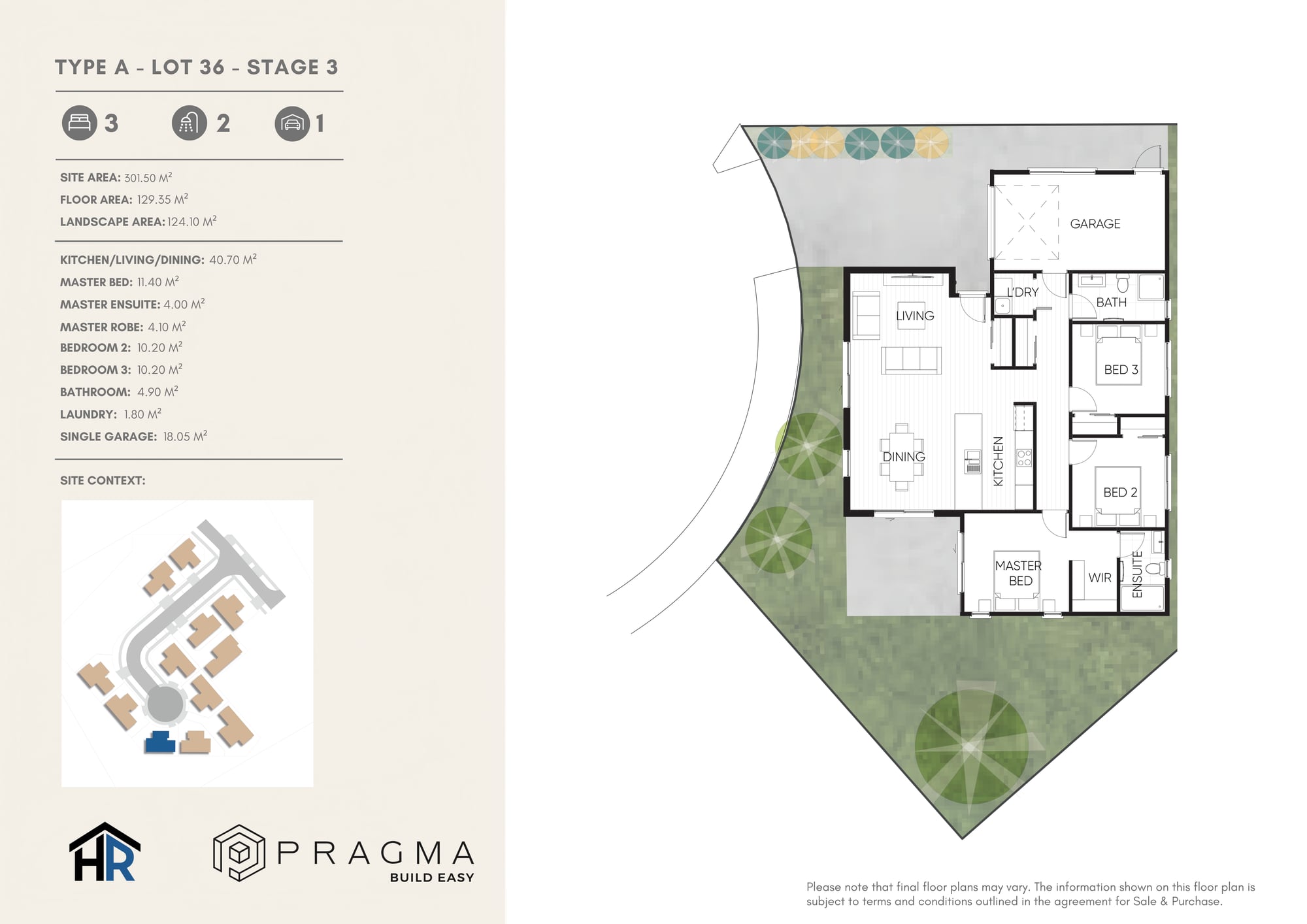 Floor plan for Lot 36